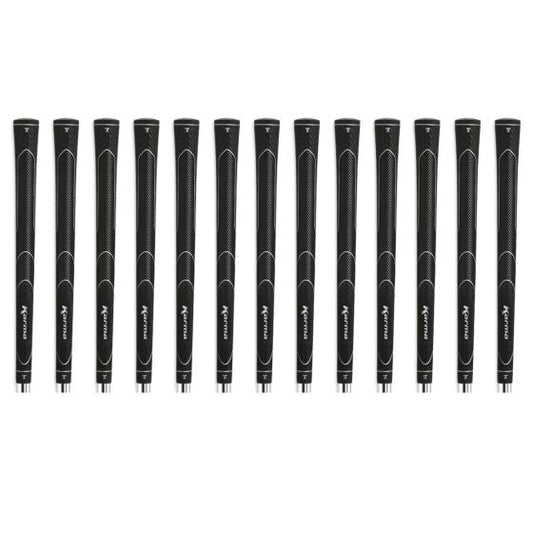Karma Super Lite Black Midsize (+1/32") - 13 Piece Golf Grip Bundle