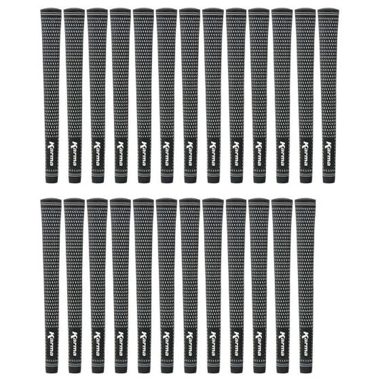 Karma Velour Black/White Jumbo (+1/16") - 25 Piece Golf Grip Bundle