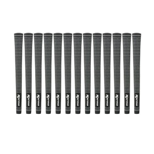 Karma Velour Black/White Midsize (+1/32") - 13 Piece Golf Grip Bundle