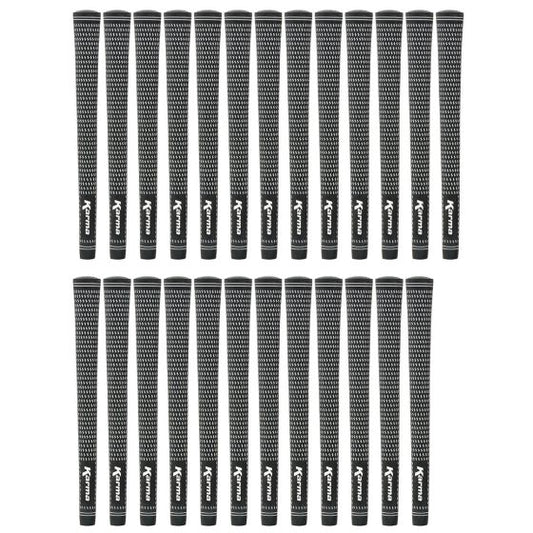 Karma Velour Black/White Midsize (+1/32") - 25 Piece Golf Grip Bundle