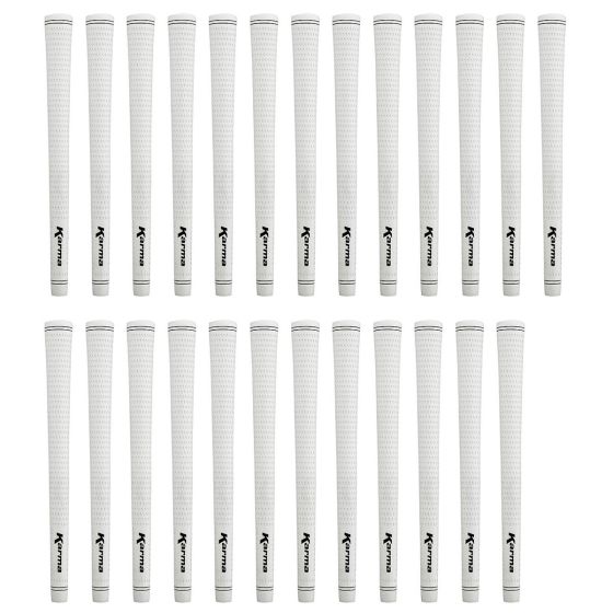 Karma Velour White Midsize (+1/32") - 25 Piece Golf Grip Bundle