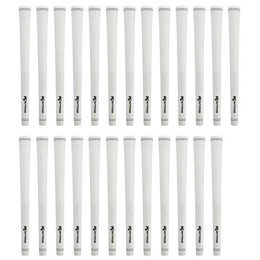 Karma Velour White Midsize (+1/32") - 25 Piece Golf Grip Bundle