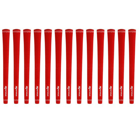 Karma Velour Red Midsize (+1/32") - 13 Piece Golf Grip Bundle