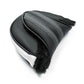 top view of the Powerbilt Golf Special Edition Retro Black/Charcoal Mallet Putter Headcover