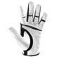 palm view of the Powerbilt Junior One-Fit Golf Glove (white)
