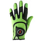 back view of the Powerbilt Junior One-Fit Golf Gloves (lime green)