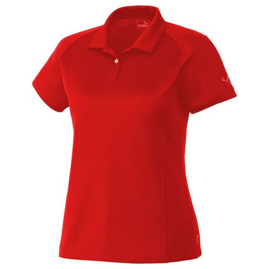 Puma Essential Women's Golf Polo Shirt - High Risk Red