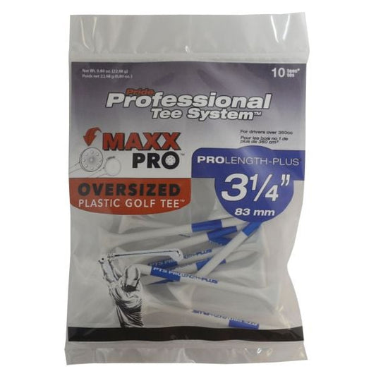 Pride PTS Maxx Pro Oversized Plastic Golf Tee (10 pack)