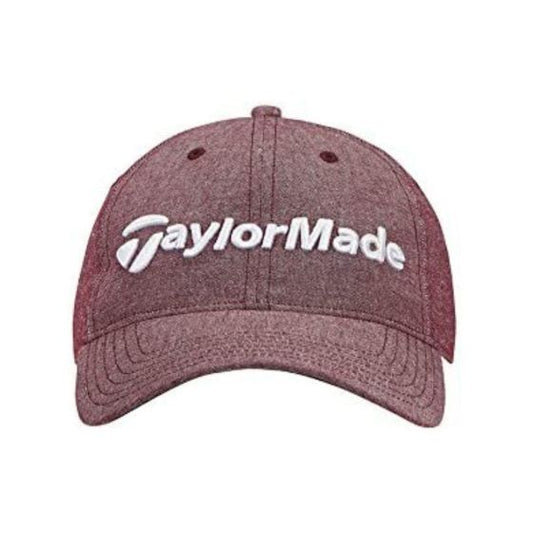 TaylorMade Golf 2018 Men's Lifestyle Tradition Lite Heather Hat - Heather Cardinal (front)