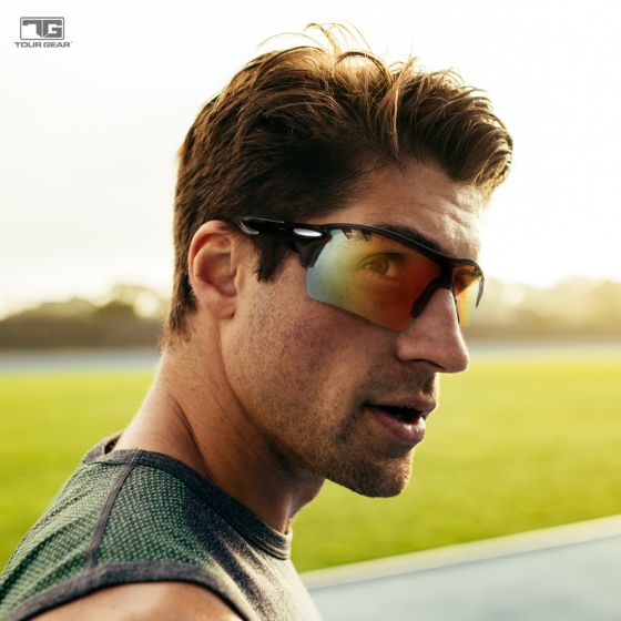 gear 5 sunglasses Tour Gear Gloss Black Interchangeable Sunglasses (with 5 Lenses) – Golf Components Plus