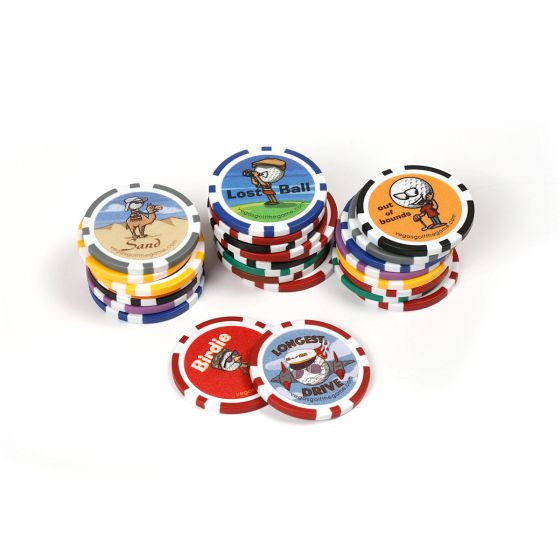 VEGAS GOLF All-in Bonus Pack On The Course Golf Game! chips