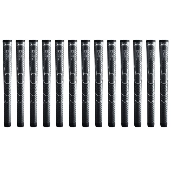 Winn Dri-Tac Oversize (+1/8) Dark Gray - 13 Piece Golf Grip Bundle