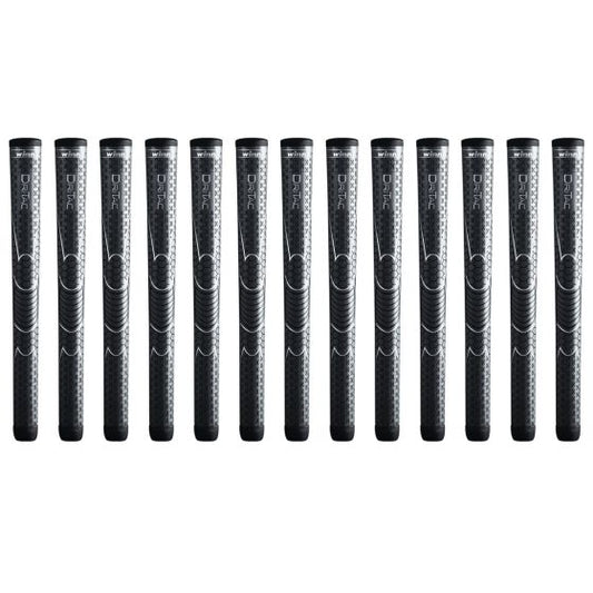 Winn Dri-Tac Oversize (+1/8) Dark Gray - 13 Piece Golf Grip Bundle