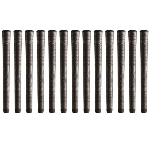 Winn DriTac Lite Midsize (+1/16") Dark Gray - 13 Piece Golf Grip Bundle