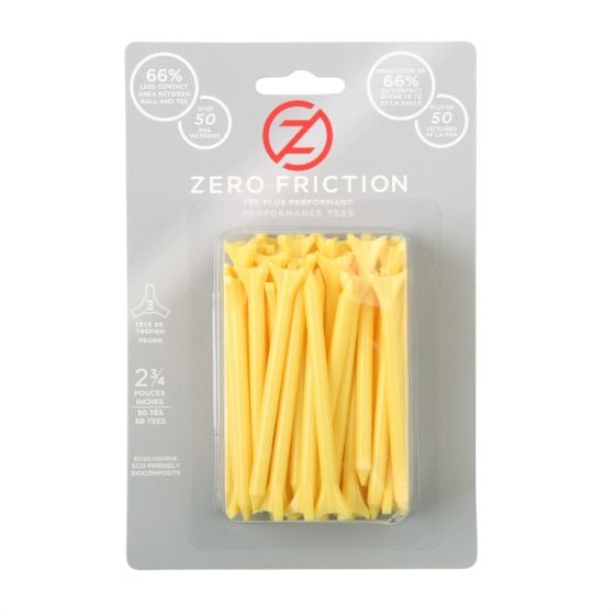 Zero Friction 3 Prong 2.75" Golf Tees (50 pack)